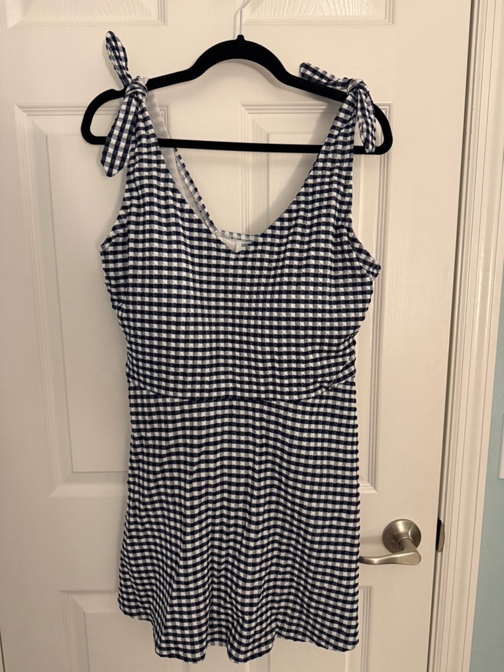 Lands End Gingham Swim Dress